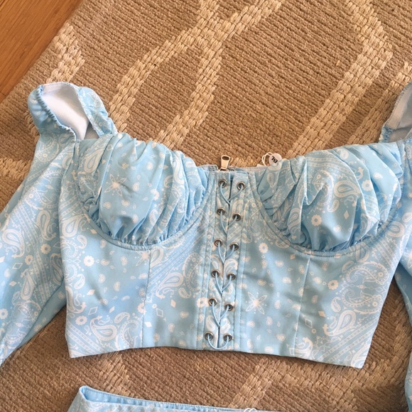 Sky Blue 2 piece skirt set!! 👗💙 - Picture 2 of 4